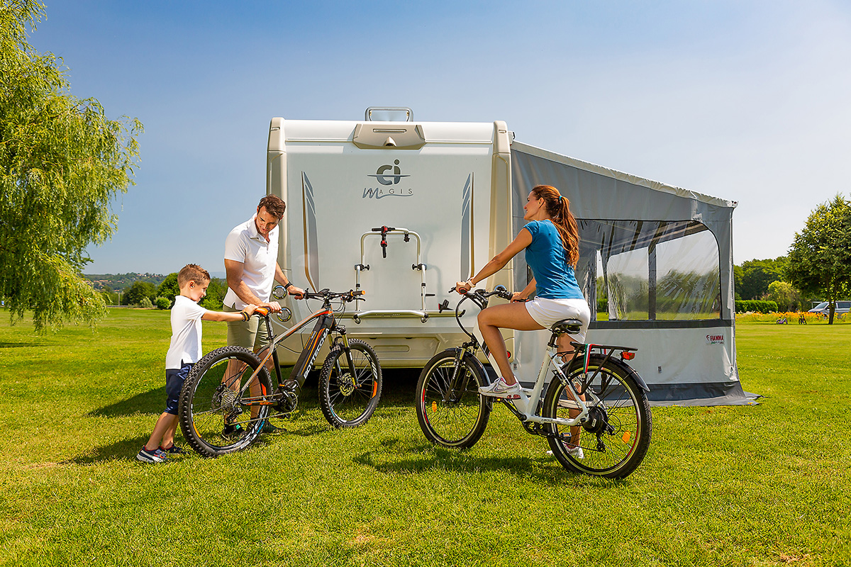 Porte vélos THULE Elite G2 version courte pour camping-car